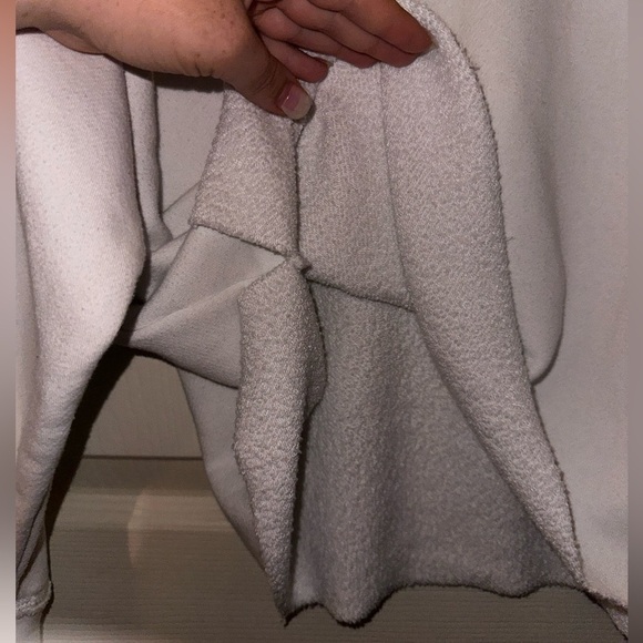 Aerie women’s white lace up pullover sweatshirt L beach contemporary boho fall - Picture 3 of 9